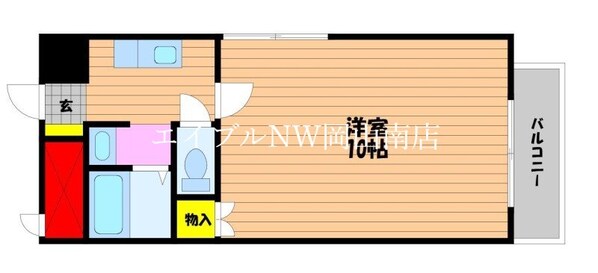 大元駅 徒歩18分 4階の物件間取画像